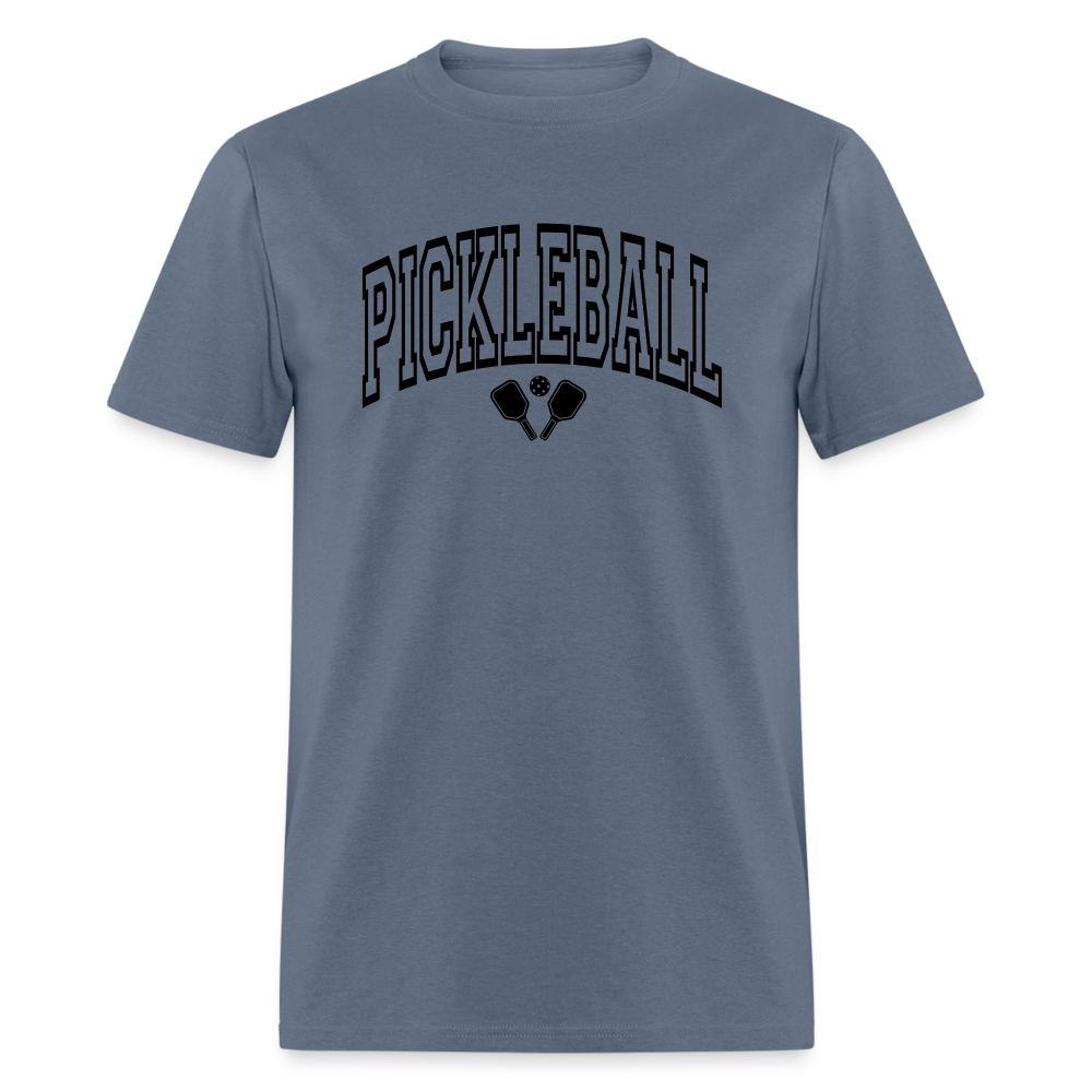 Pickleball T-Shirt (Arched Black Letters) - denim