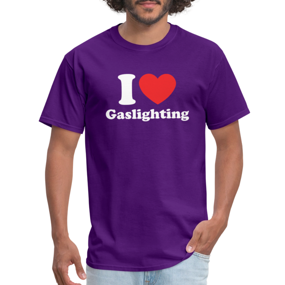 I Heart Gaslighting T-Shirt - purple