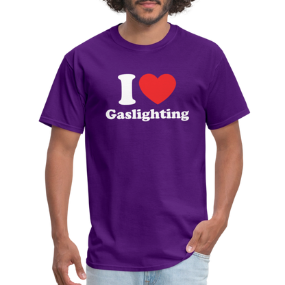 I Heart Gaslighting T-Shirt - purple