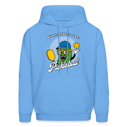 My Retirement Plan: Pickleball Hoodie - Color: carolina blue