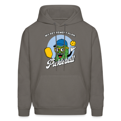 My Retirement Plan: Pickleball Hoodie - Color: asphalt gray