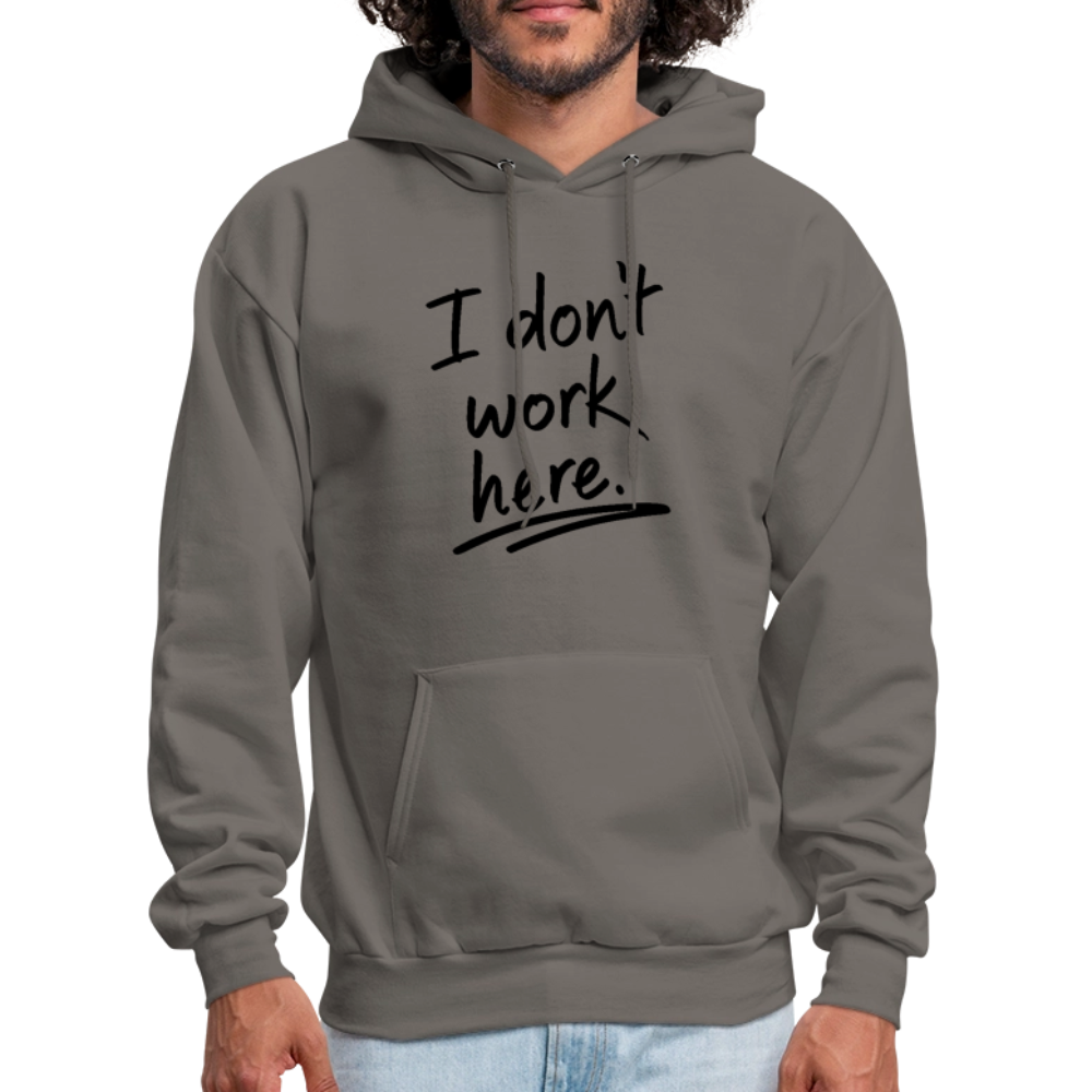 I Don't Work Here Hoodie - Color: denim blue