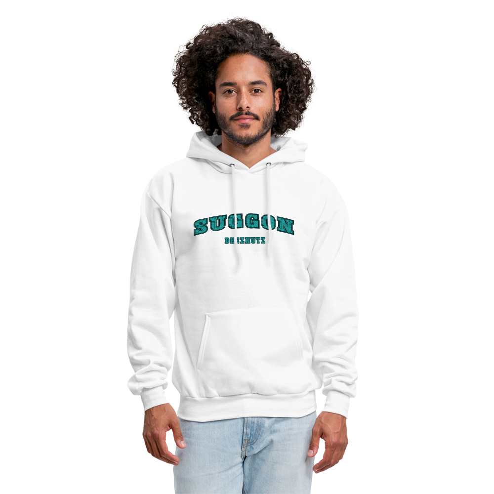 Suggon Deeznutz Hoodie (Funny Adult Humor) Color: white