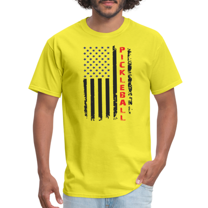 Pickleball Flag T-Shirt - yellow