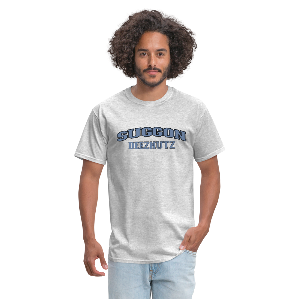 Suggon Deeznutz T-Shirt (in Blue Ball Colors - Funny Sexual Humor) Color: black