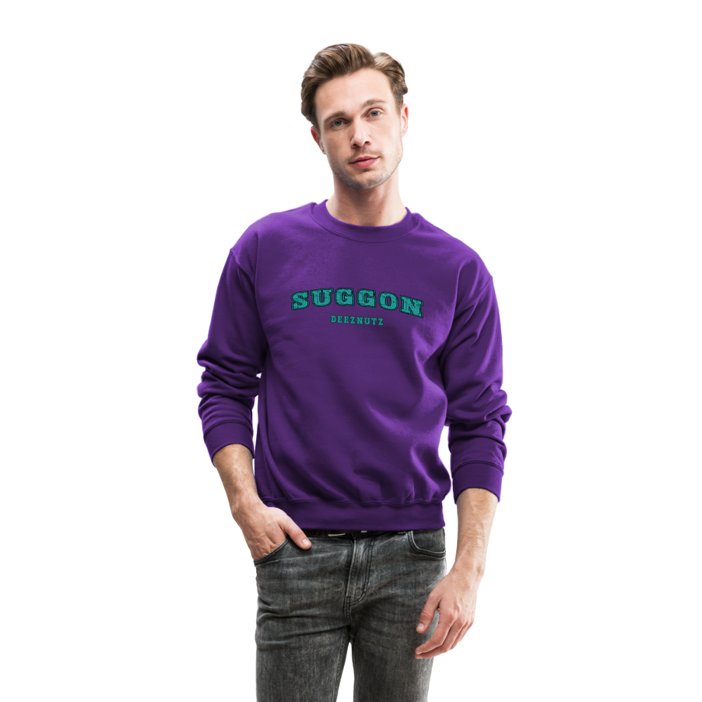 Suggon Deeznutz Sweatshirt (Funny Adult Sexual Humor) Color: black