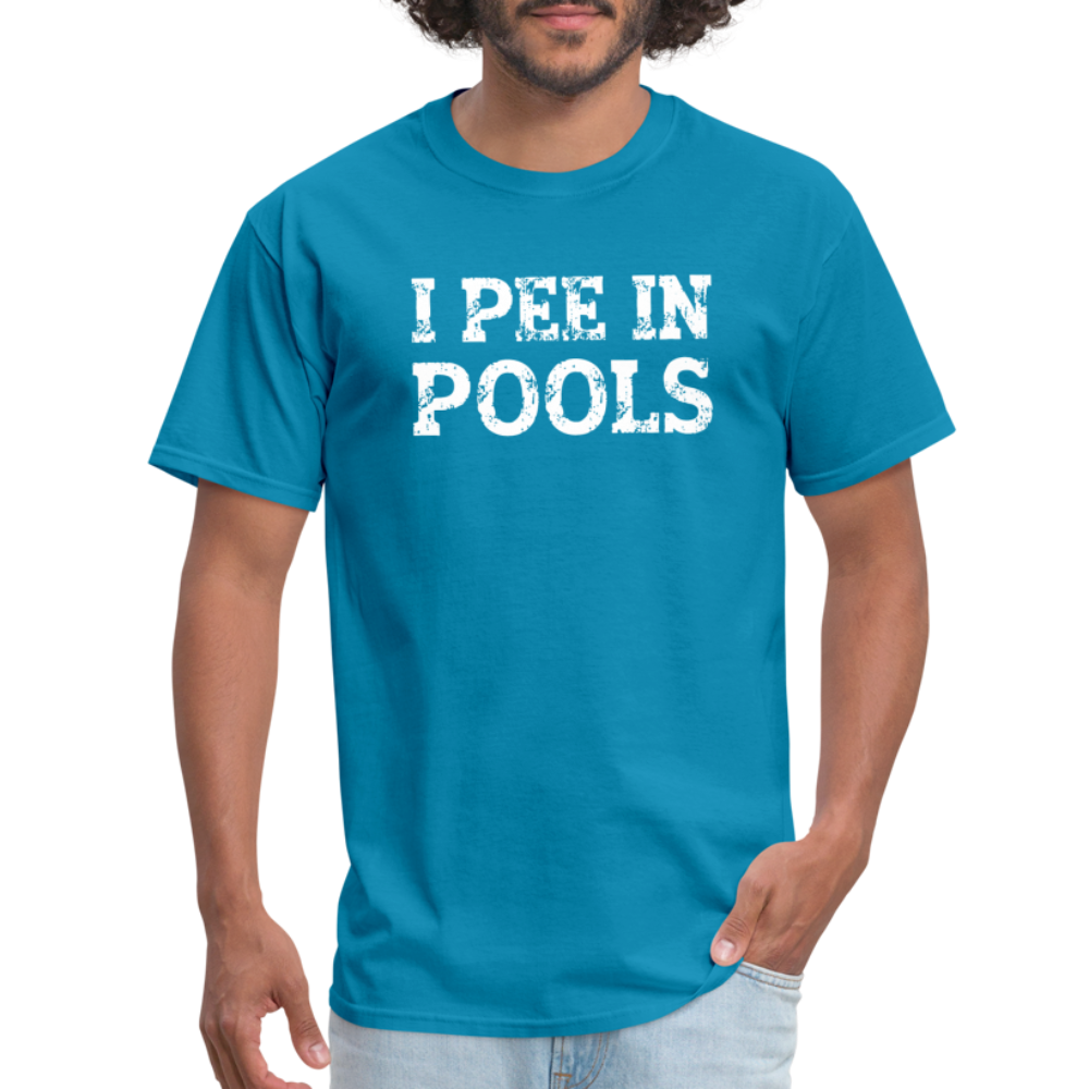 I Pee In Pools T-Shirt - Color: denim