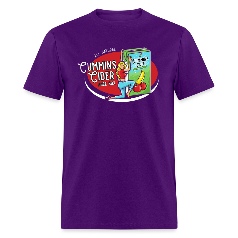 Cummins Cider Juice Box T-Shirt - purple