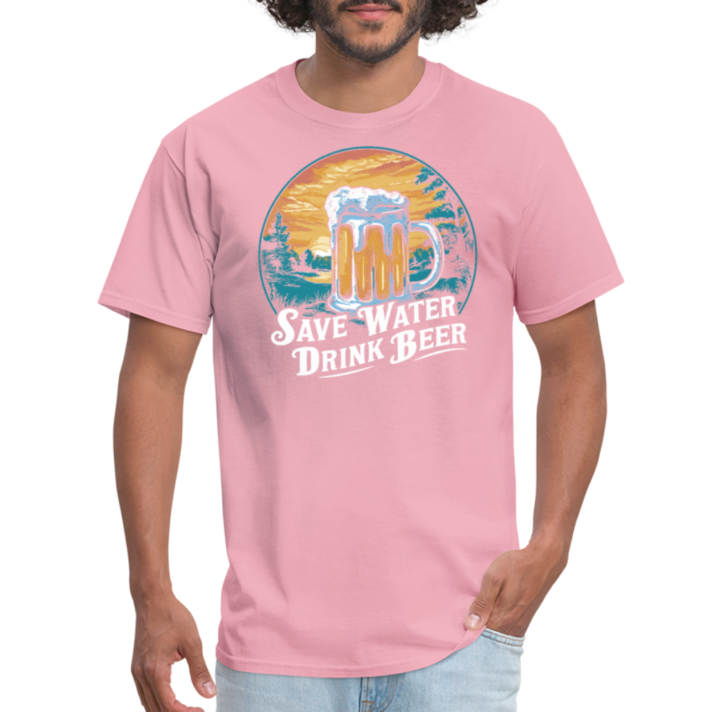 Save Water Drink Beer (Funny Beer Drinking) T-Shirt Color: black
