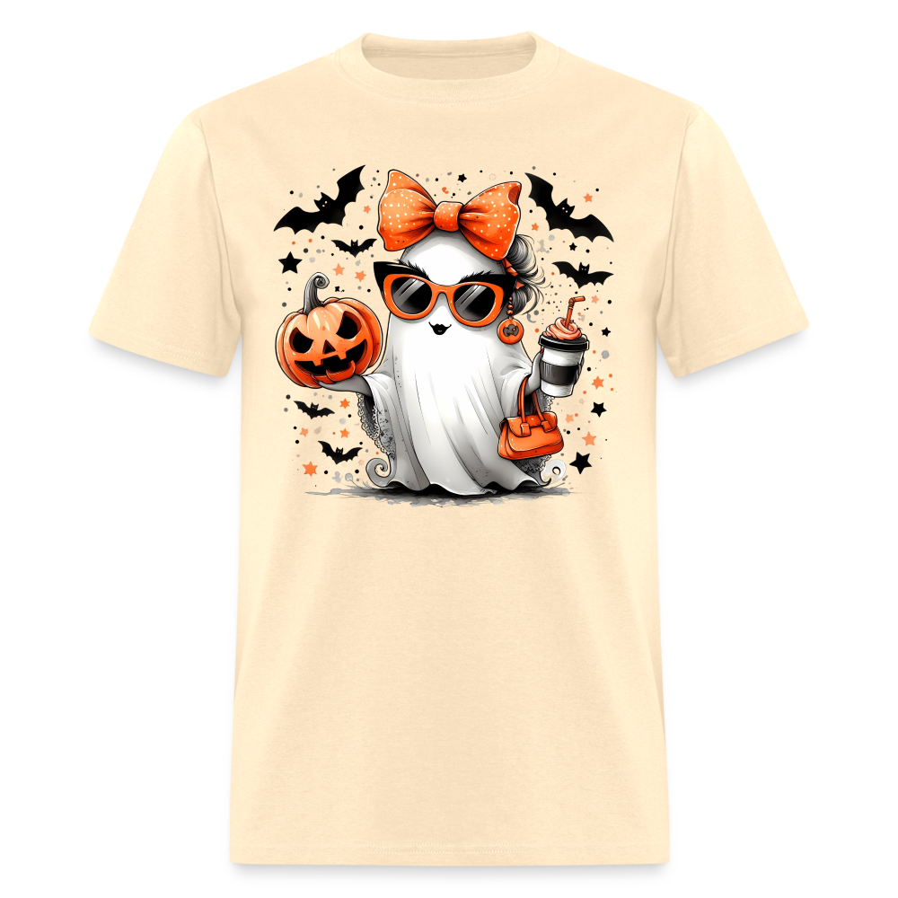 Cute Halloween Mom Ghost T-Shirt Color: natural