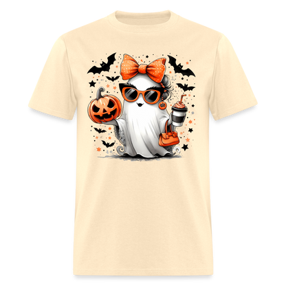 Cute Halloween Mom Ghost T-Shirt Color: natural