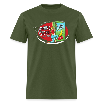 Cummins Cider Juice Box T-Shirt - military green