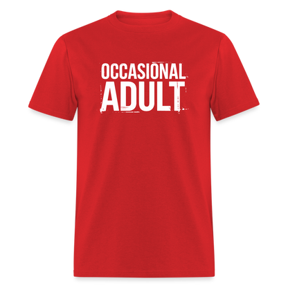 Occasional Adult T-Shirt - red