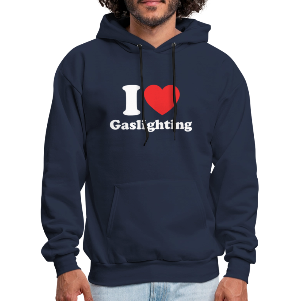 I Heart Gaslighting Hoodie - navy