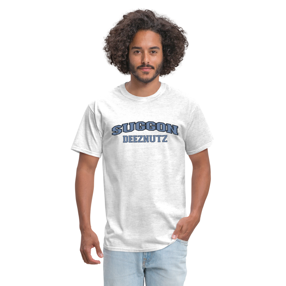 Suggon Deeznutz T-Shirt (in Blue Ball Colors - Funny Sexual Humor) Color: black