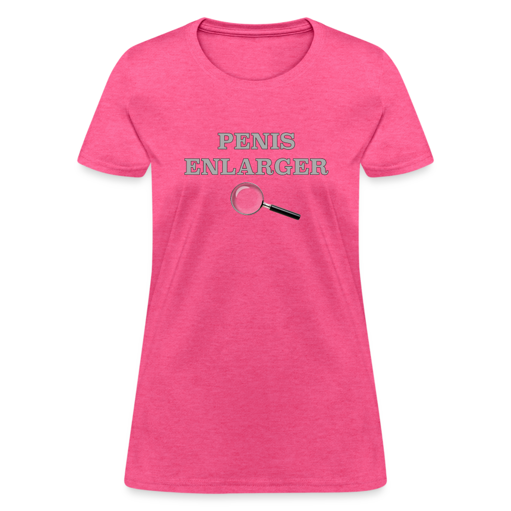 Penis Enlarger Women's T-Shirt (Funny Adult Humor) Color: heather pink