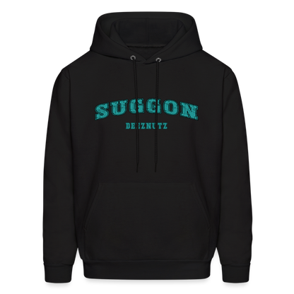 Suggon Deeznutz Hoodie (Funny Adult Humor) Color: black