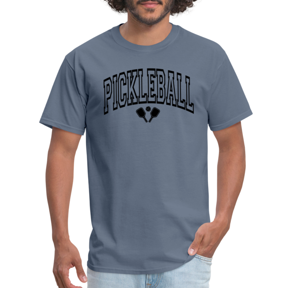 Pickleball T-Shirt (Arched Black Letters) - denim