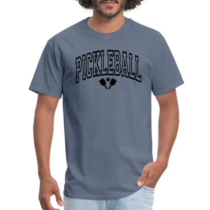 Pickleball T-Shirt (Arched Black Letters) - denim