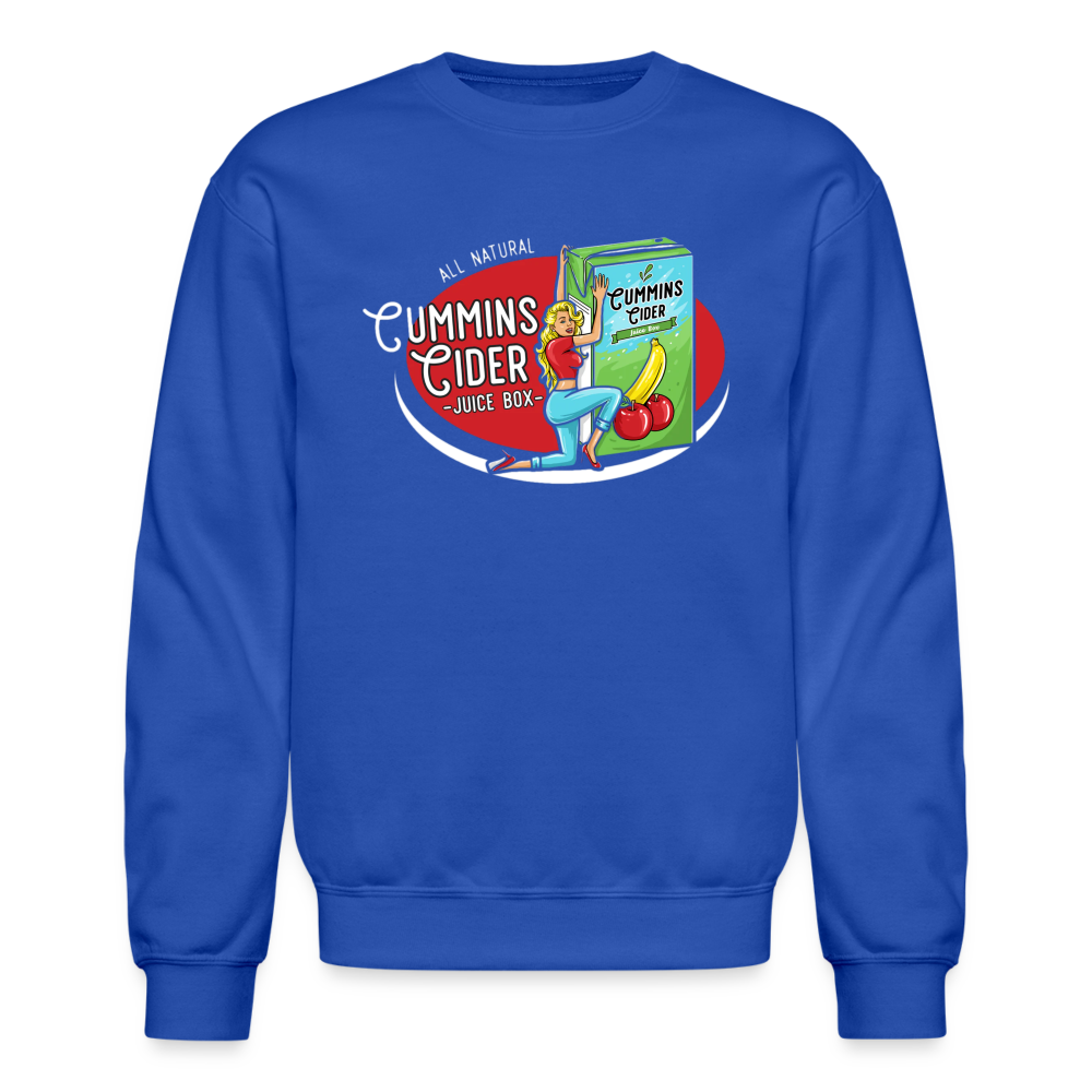 Cummins Cider Juice Box Sweatshirt - royal blue