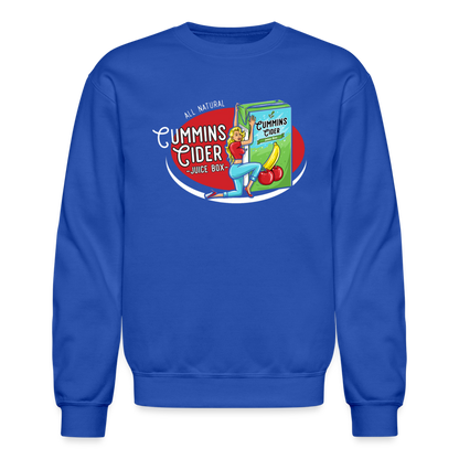 Cummins Cider Juice Box Sweatshirt - royal blue