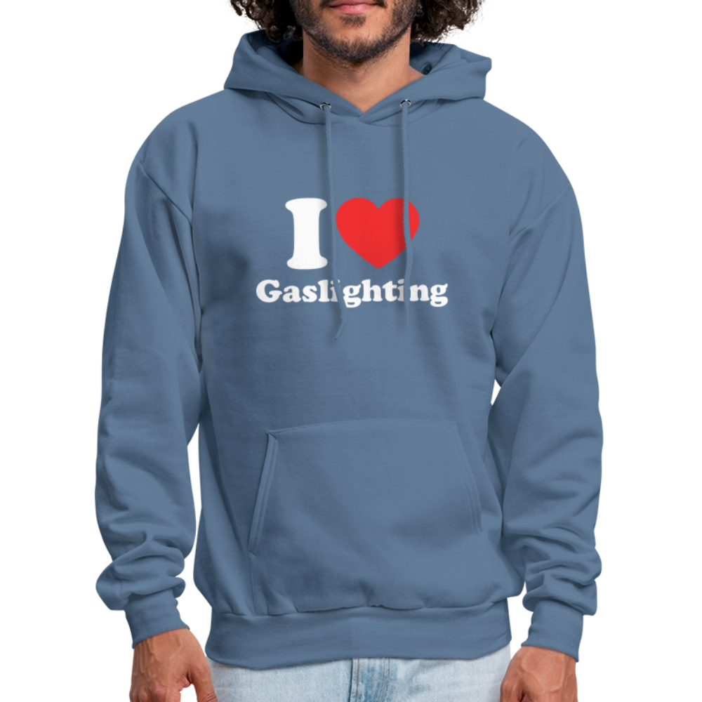 I Heart Gaslighting Hoodie - denim blue