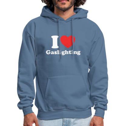 I Heart Gaslighting Hoodie - denim blue