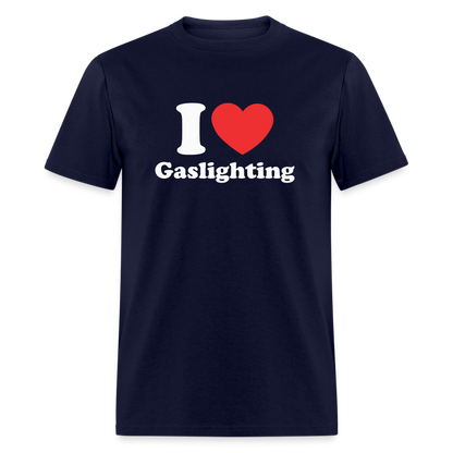 I Heart Gaslighting T-Shirt - navy