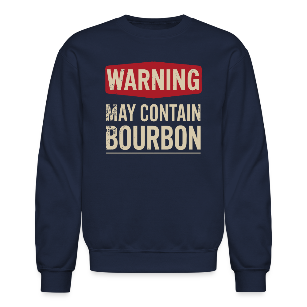 Warning May Contain Bourbon Sweatshirt - navy