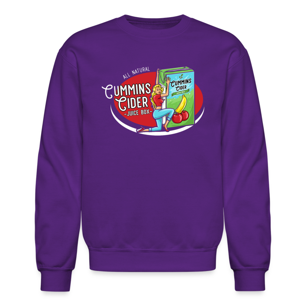 Cummins Cider Juice Box Sweatshirt - purple