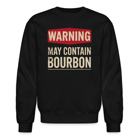 Warning May Contain Bourbon Sweatshirt - Color: black