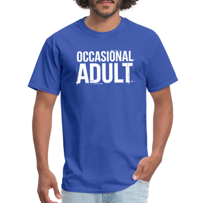 Occasional Adult T-Shirt - royal blue