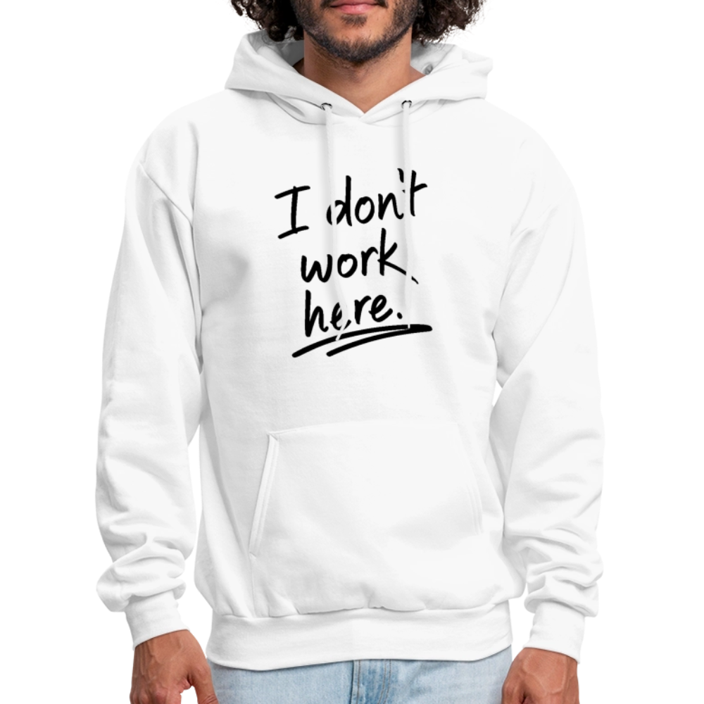 I Don't Work Here Hoodie - Color: denim blue