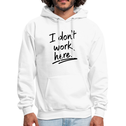 I Don't Work Here Hoodie - Color: denim blue