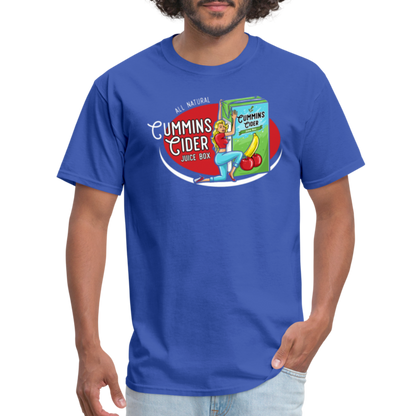 Cummins Cider Juice Box T-Shirt - royal blue