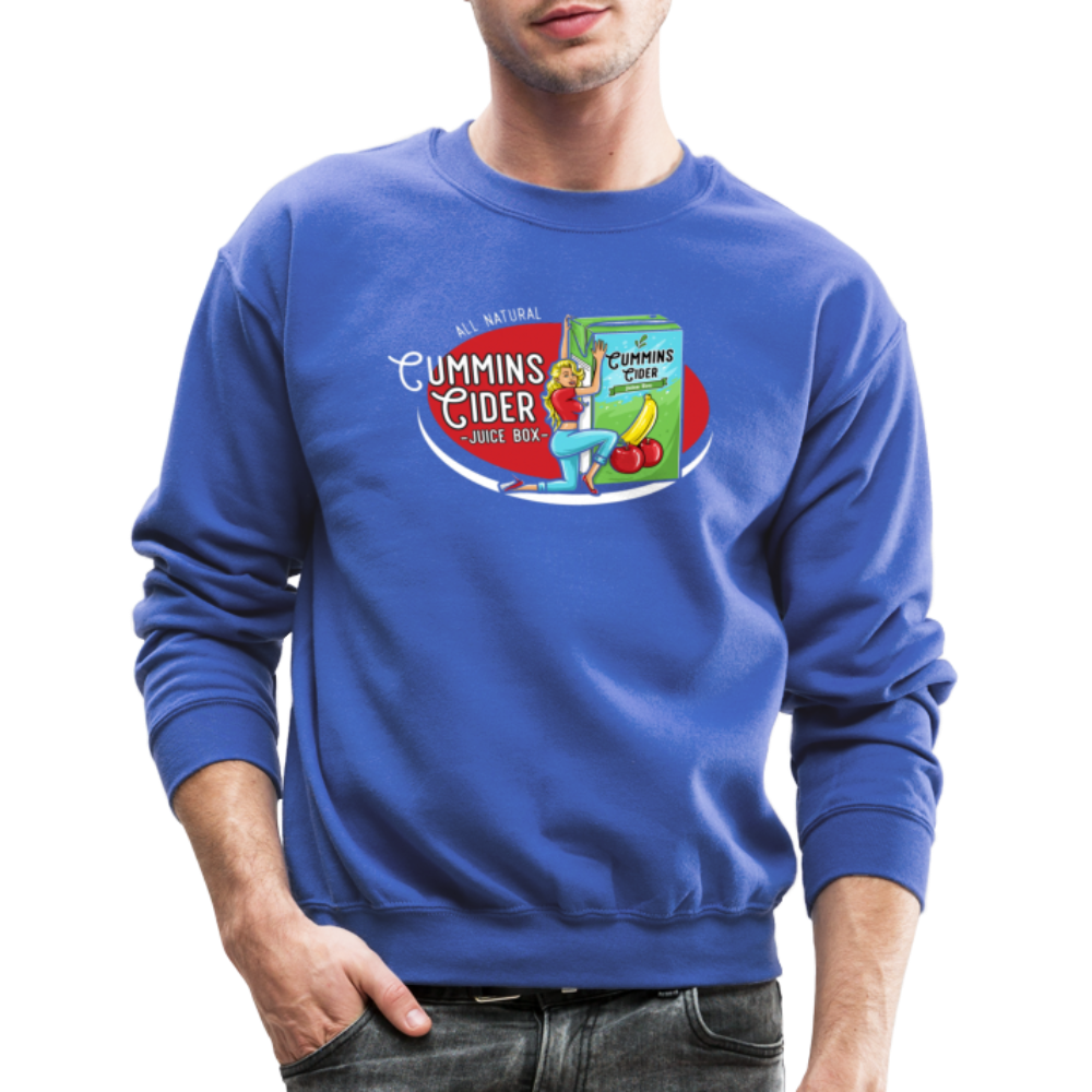 Cummins Cider Juice Box Sweatshirt - royal blue