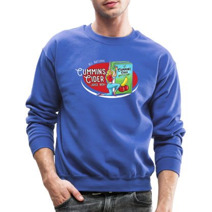 Cummins Cider Juice Box Sweatshirt - royal blue