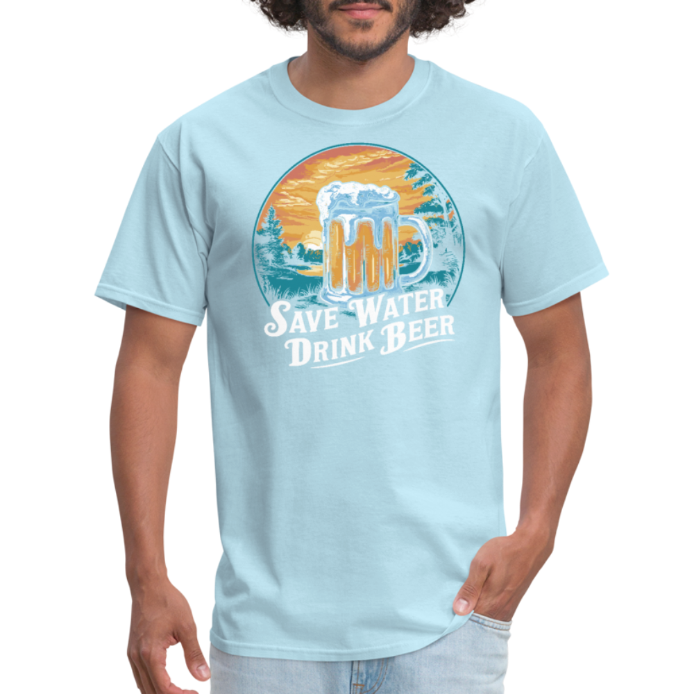 Save Water Drink Beer (Funny Beer Drinking) T-Shirt Color: black