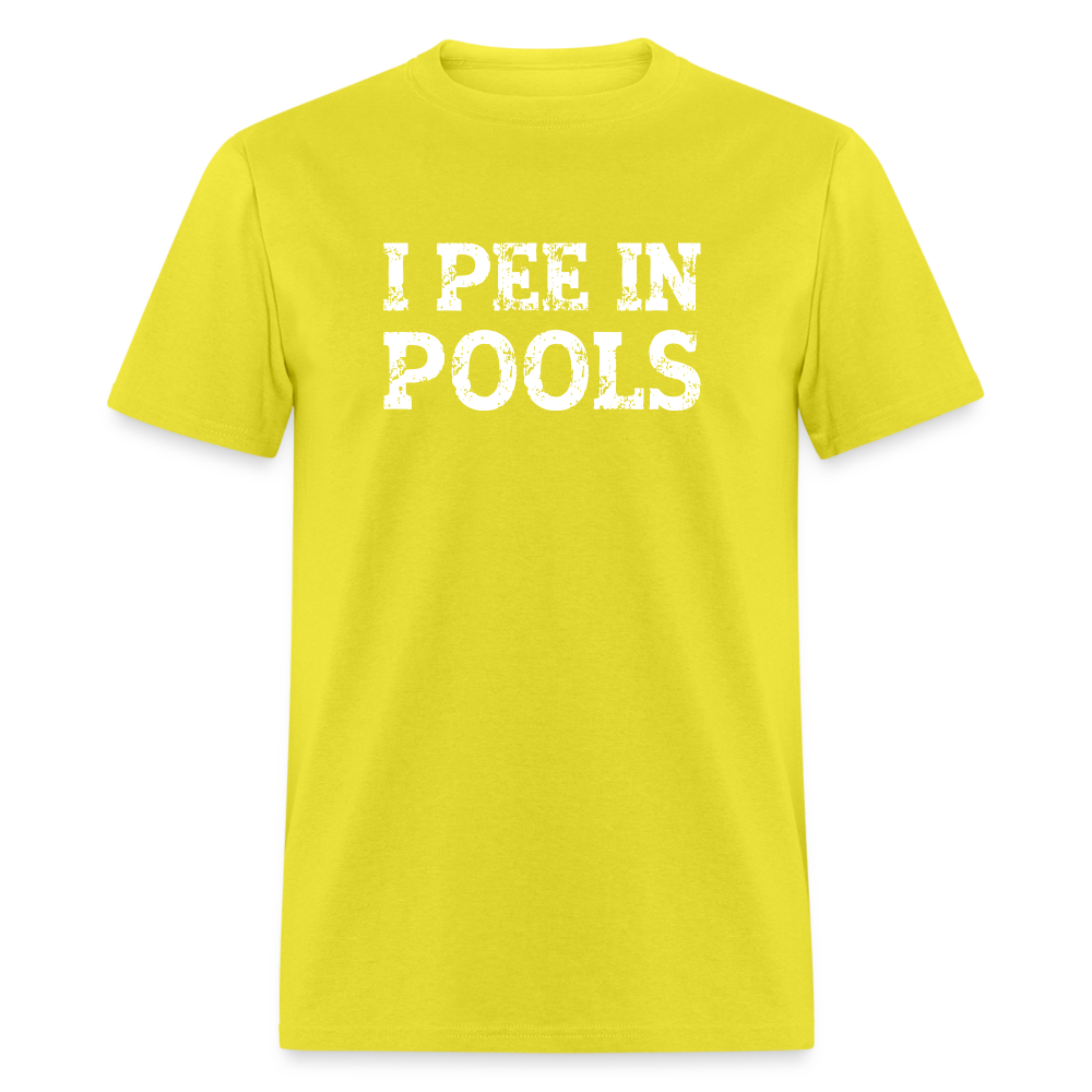 I Pee In Pools T-Shirt - Color: yellow