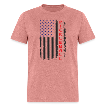 Pickleball Flag T-Shirt - heather mauve