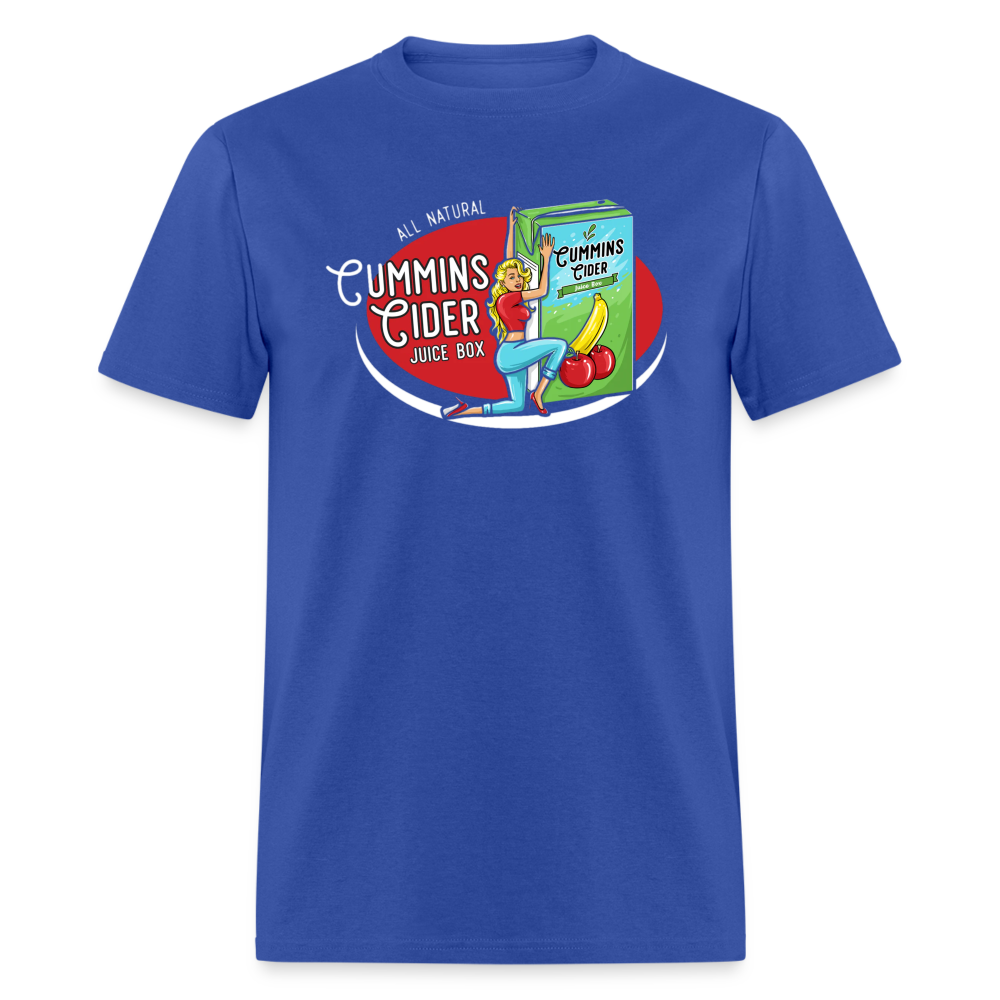 Cummins Cider Juice Box T-Shirt - royal blue