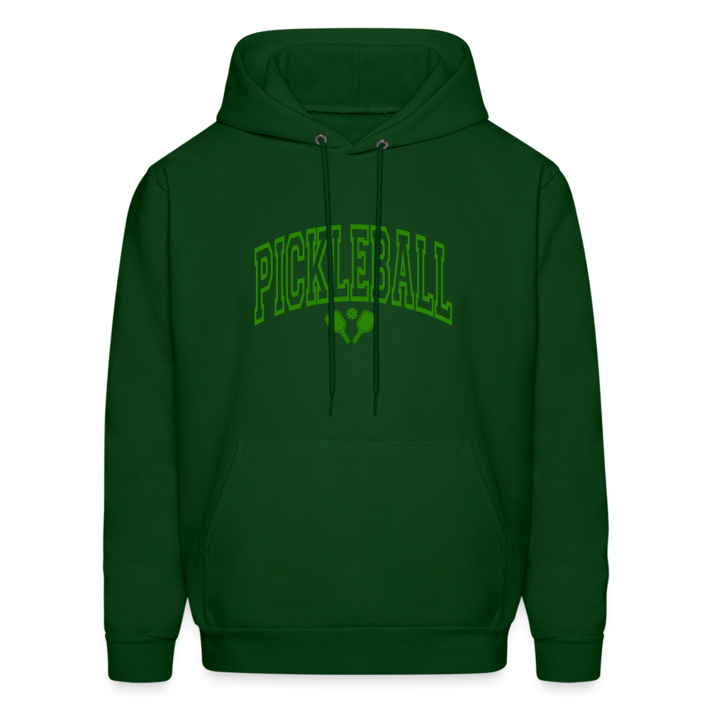 Pickleball Hoodie (Arched Green Letters) - forest green