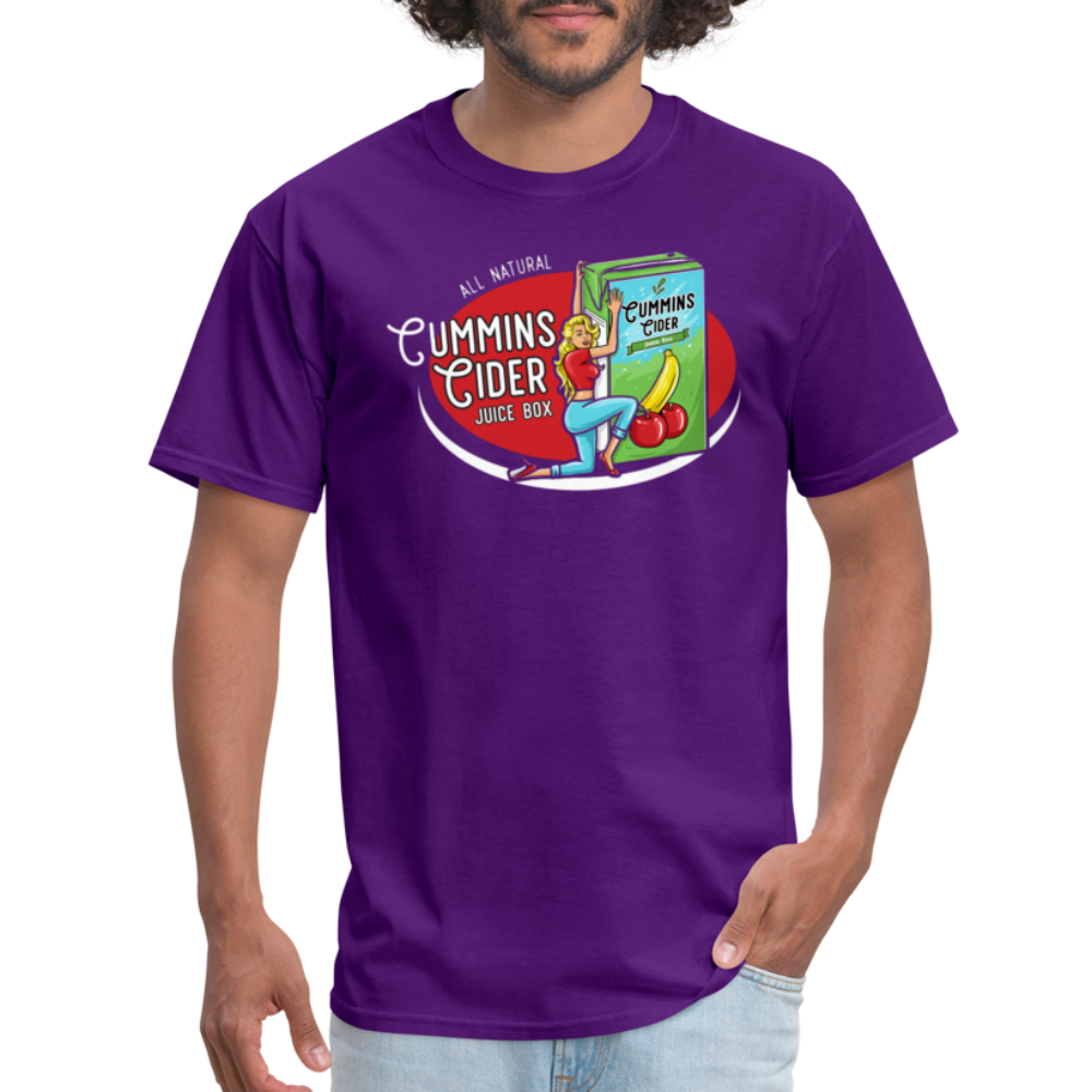 Cummins Cider Juice Box T-Shirt - purple