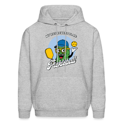 My Retirement Plan: Pickleball Hoodie - Color: heather gray