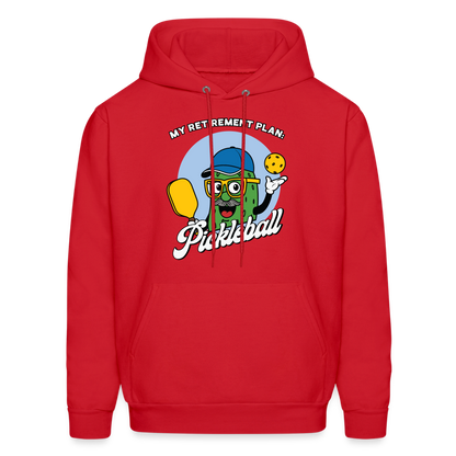 My Retirement Plan: Pickleball Hoodie - Color: red