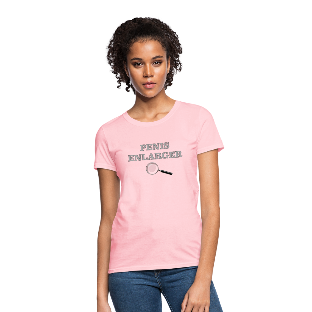 Penis Enlarger Women's T-Shirt (Funny Adult Humor) Color: pink