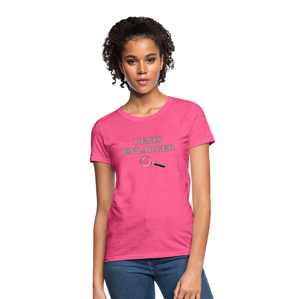 Penis Enlarger Women's T-Shirt (Funny Adult Humor) Color: pink