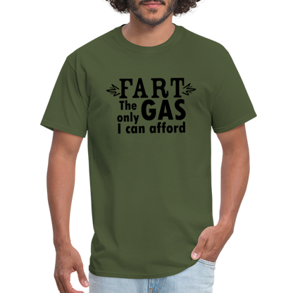 Fart the only Gas I can Afford T-Shirt - Color: denim