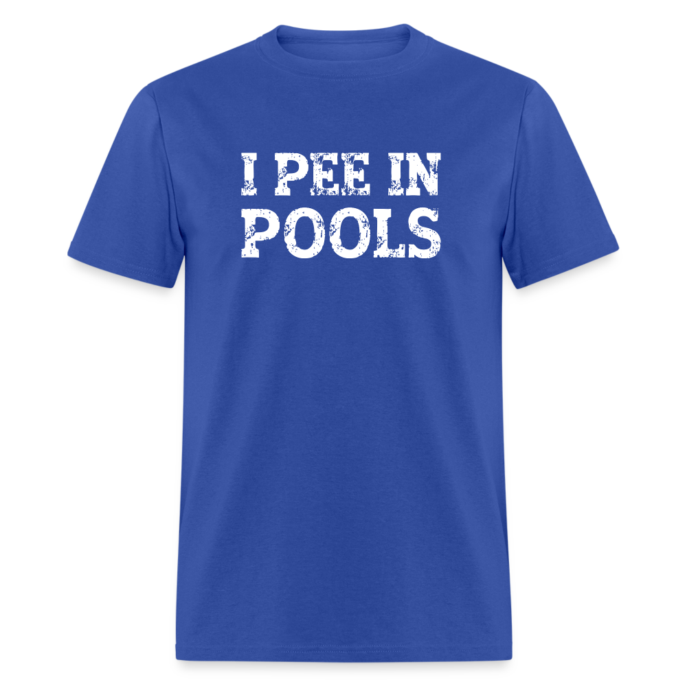 I Pee In Pools T-Shirt - Color: royal blue