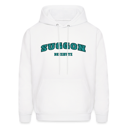 Suggon Deeznutz Hoodie (Funny Adult Humor) Color: white